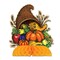 Beistle Club Pack of 12 Fall Thanksgiving Cornucopia Table Centerpiece 9"